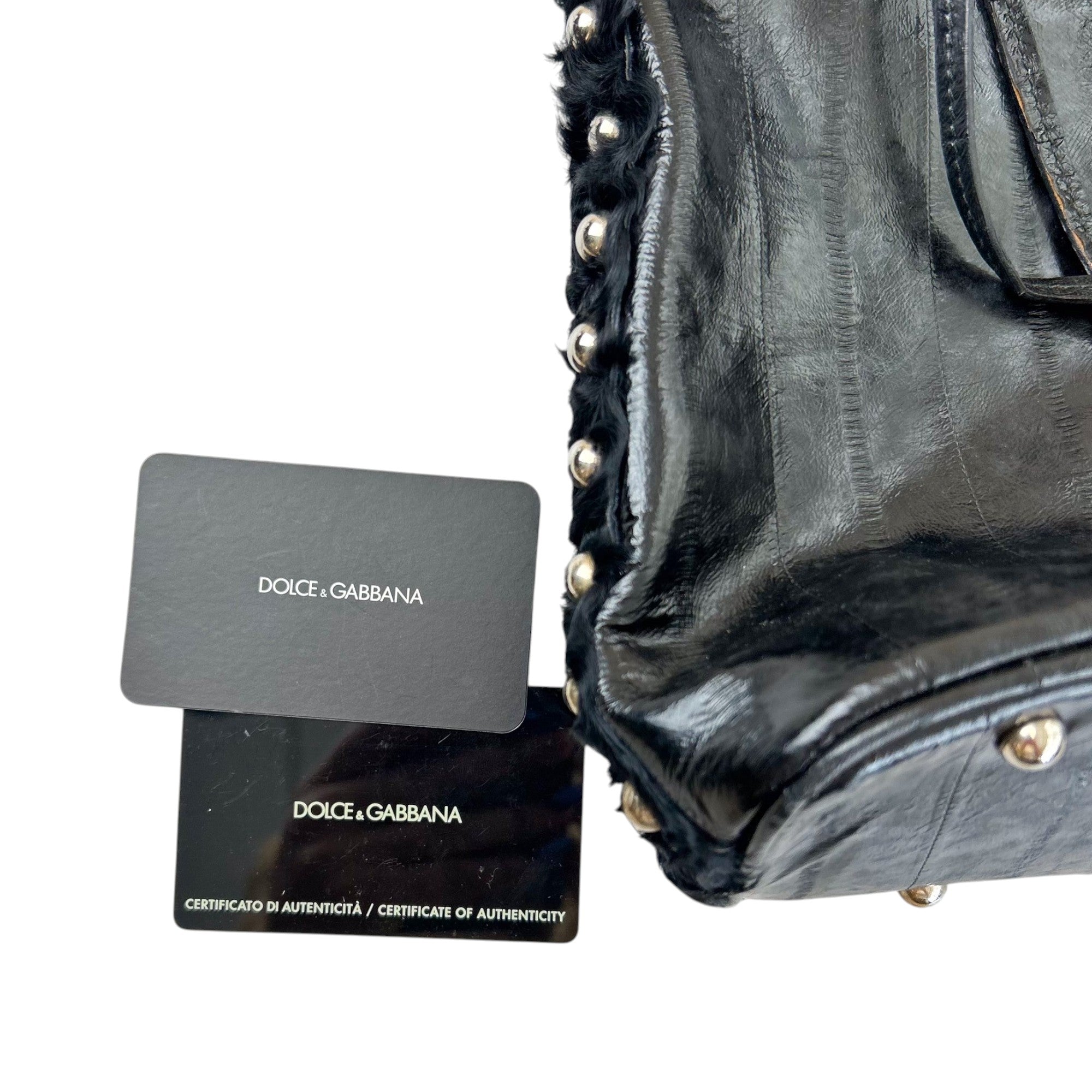 Dolce & Gabbana Studded Black Tote