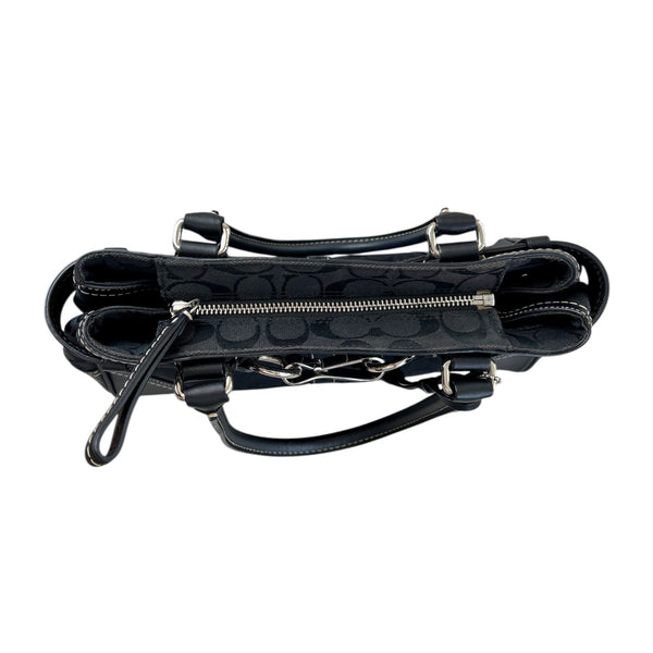 Coach Black Signature Horsebit Shoulder Bag