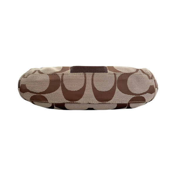 Coach Brown Signature Canvas Shoulder Bag