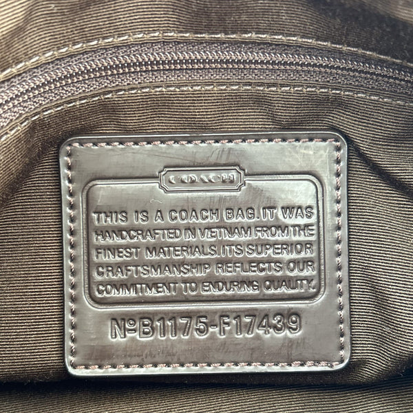 Coach Brown Signature Canvas Shoulder Bag