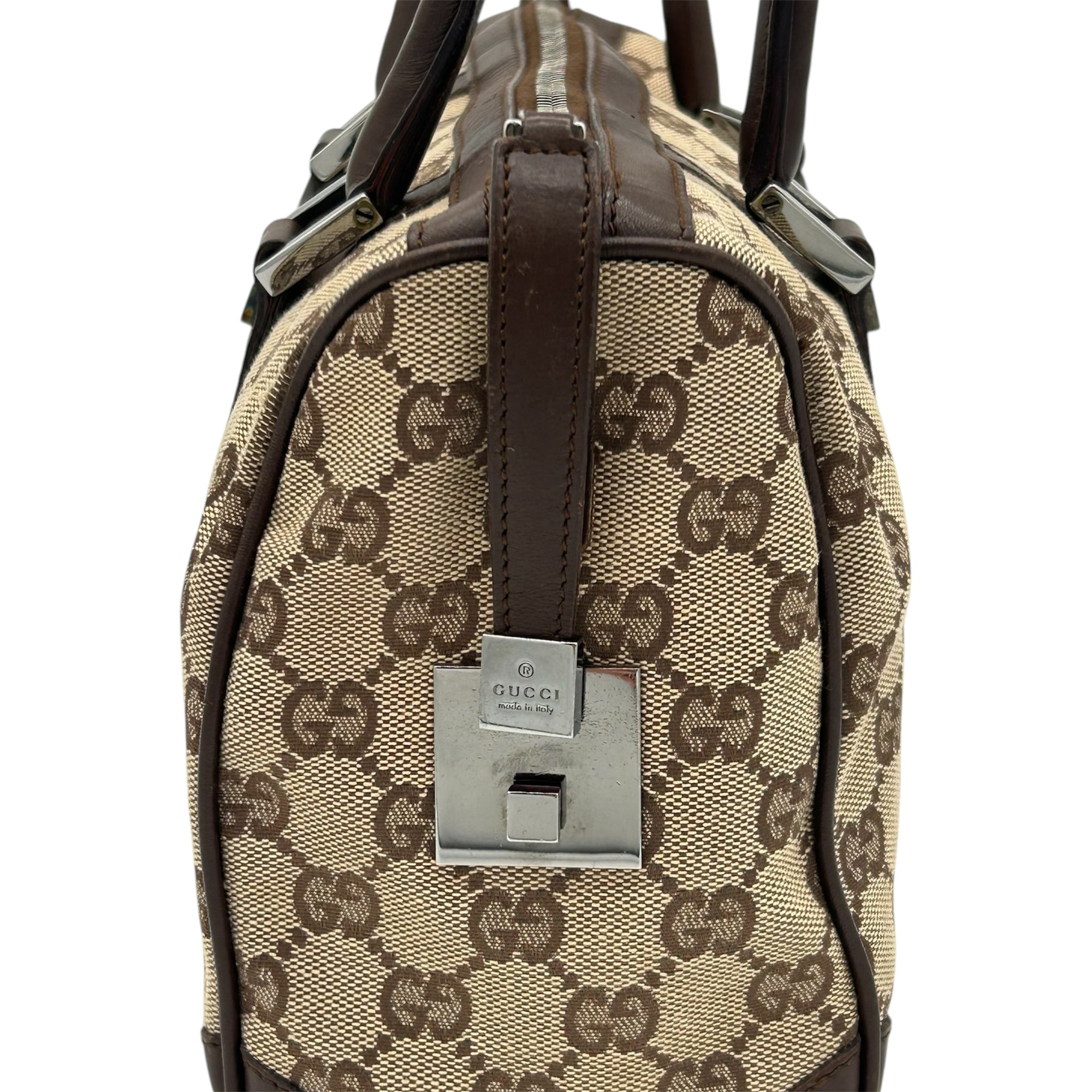 Gucci Monogram Boston Bag