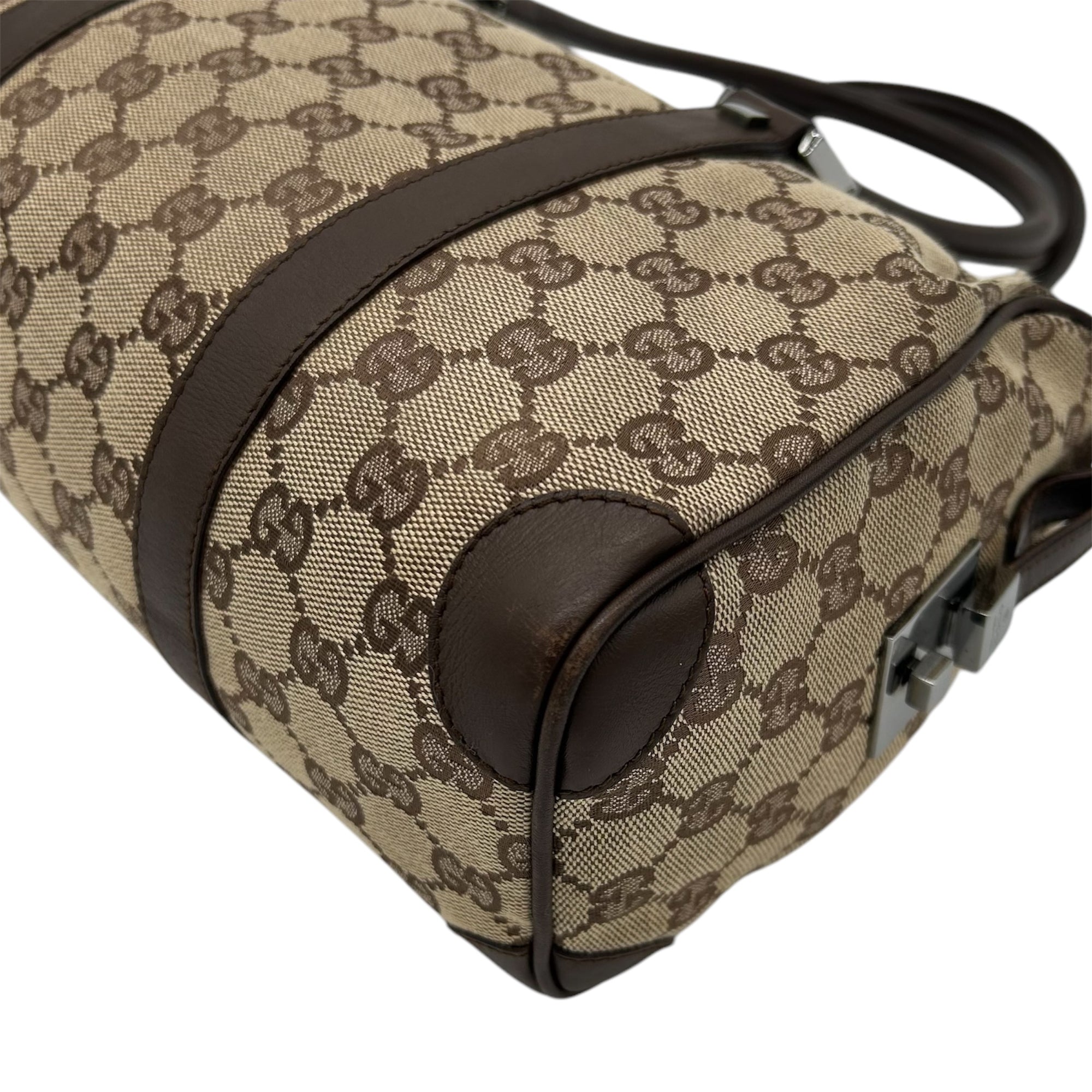 Gucci Monogram Boston Bag