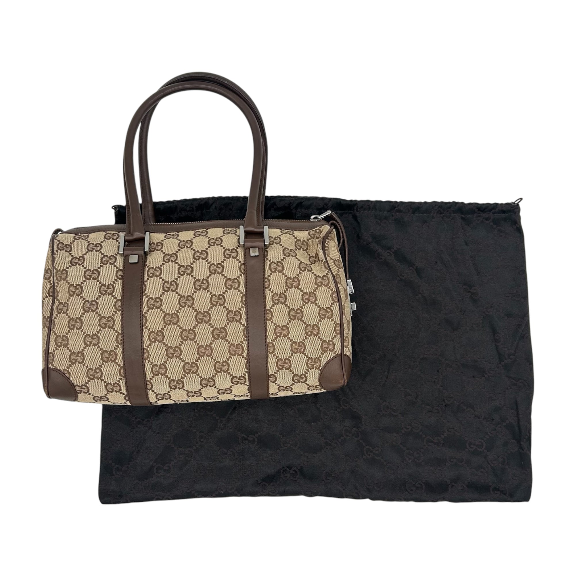 Gucci Monogram Boston Bag