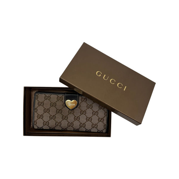Gucci Monogram Heart Wallet