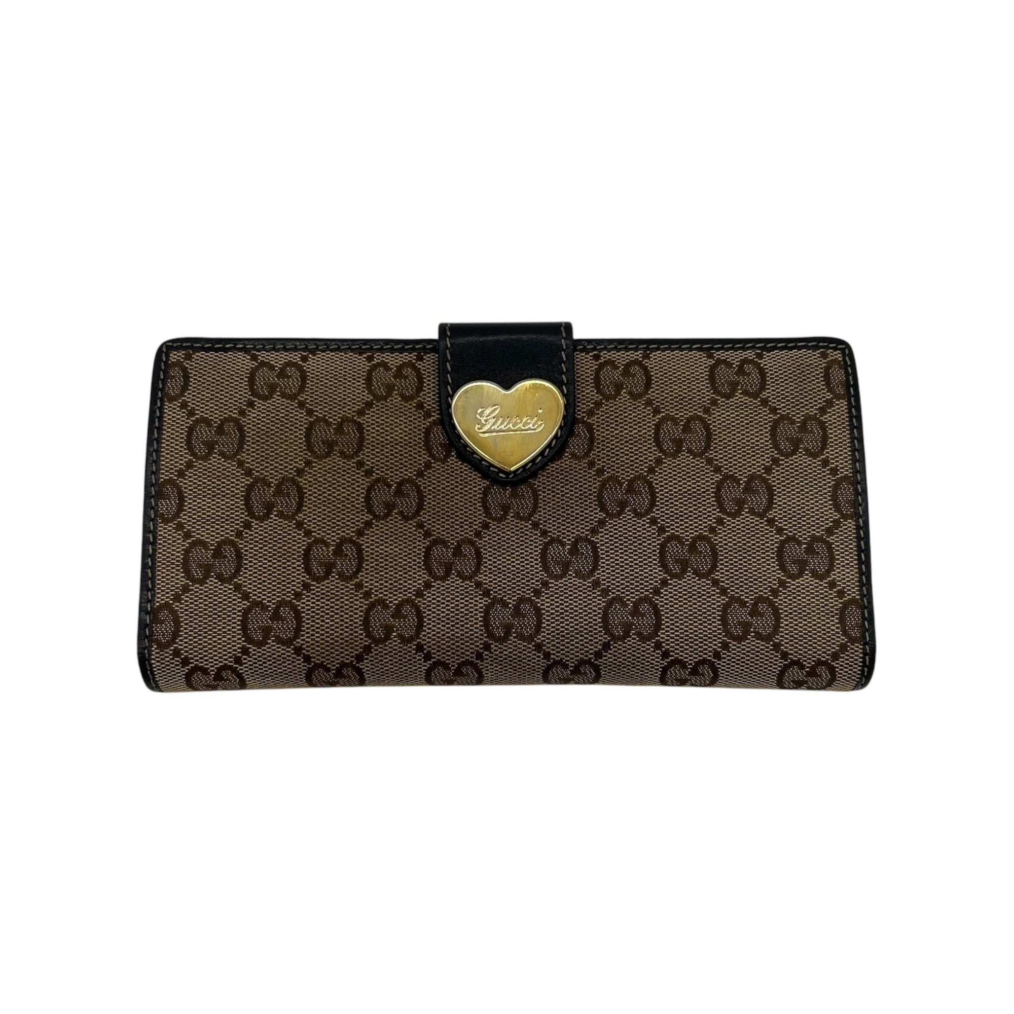 Gucci Monogram Heart Wallet