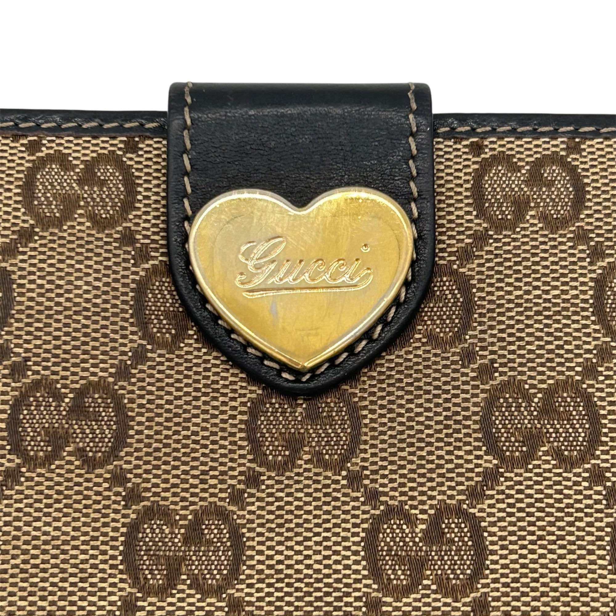 Gucci Monogram Heart Wallet