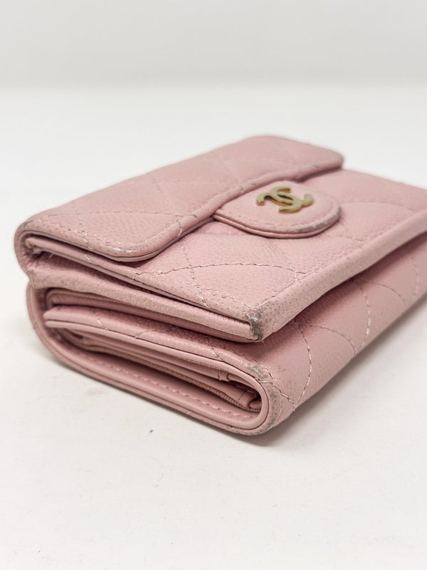 Chanel Classic Quilted Caviar Small Flap Wallet