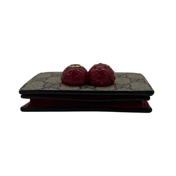 Gucci Monogram Cherry Wallet