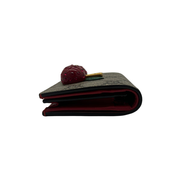 Gucci Monogram Cherry Wallet