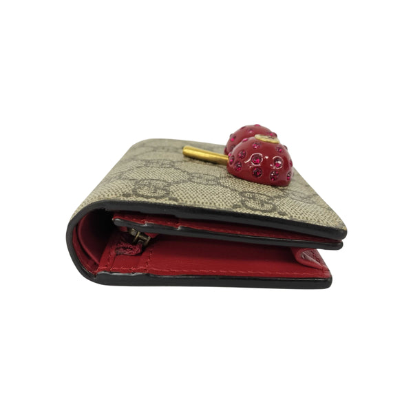 Gucci Monogram Cherry Wallet