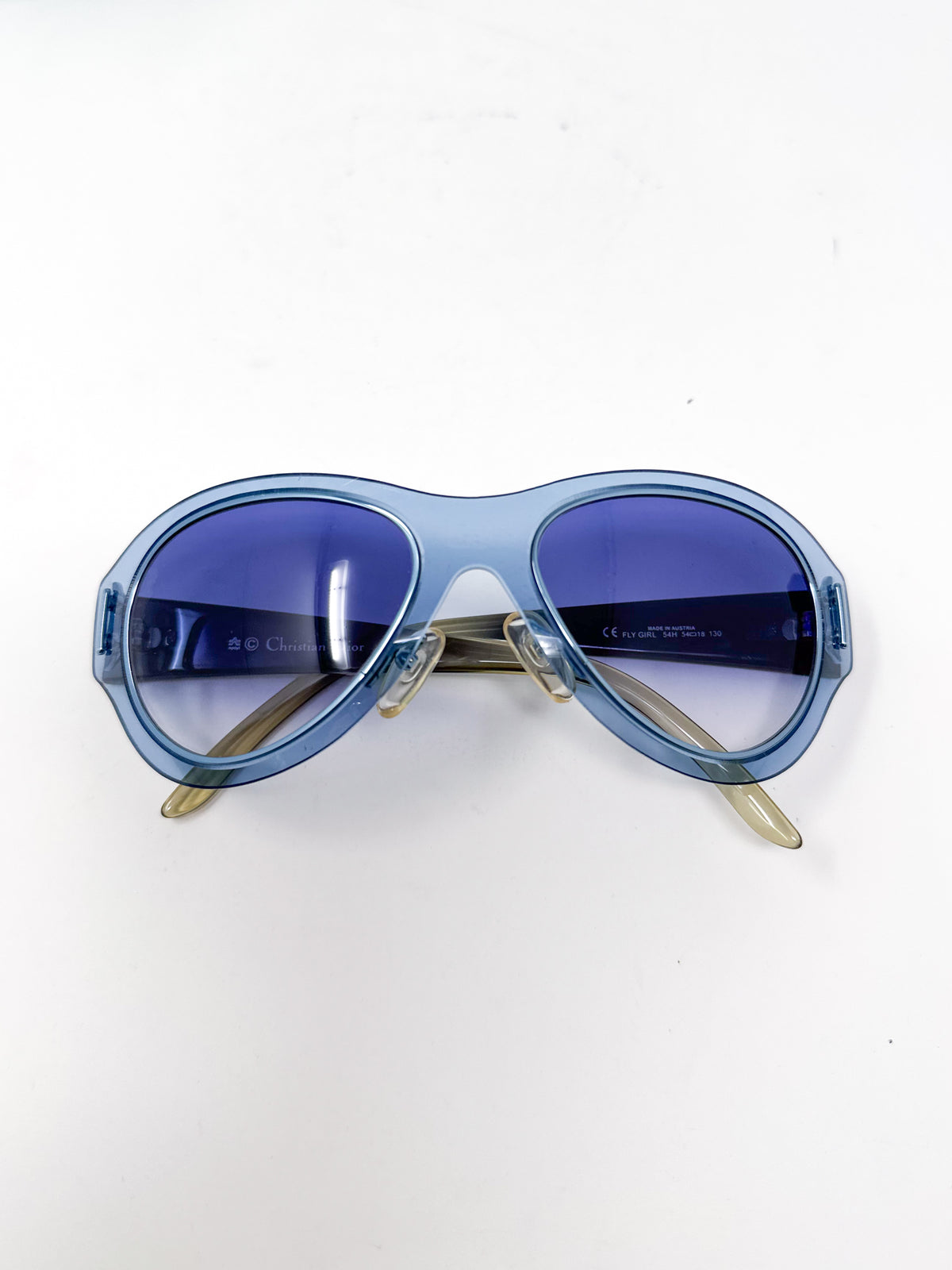 Christian Dior Vintage Fly Girl Oval Sunglasses