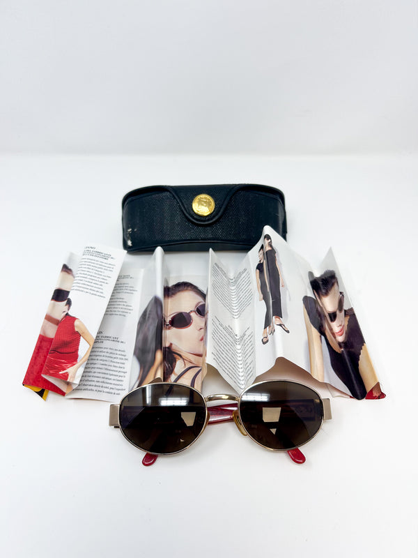 Fendi Oval Vintage Frame Sunglasses