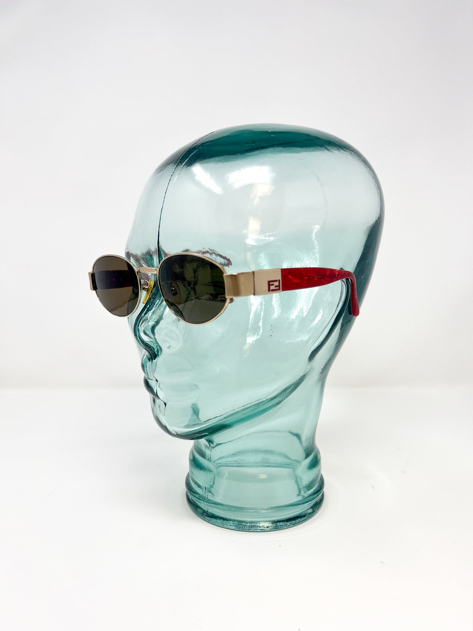 Fendi Oval Vintage Frame Sunglasses