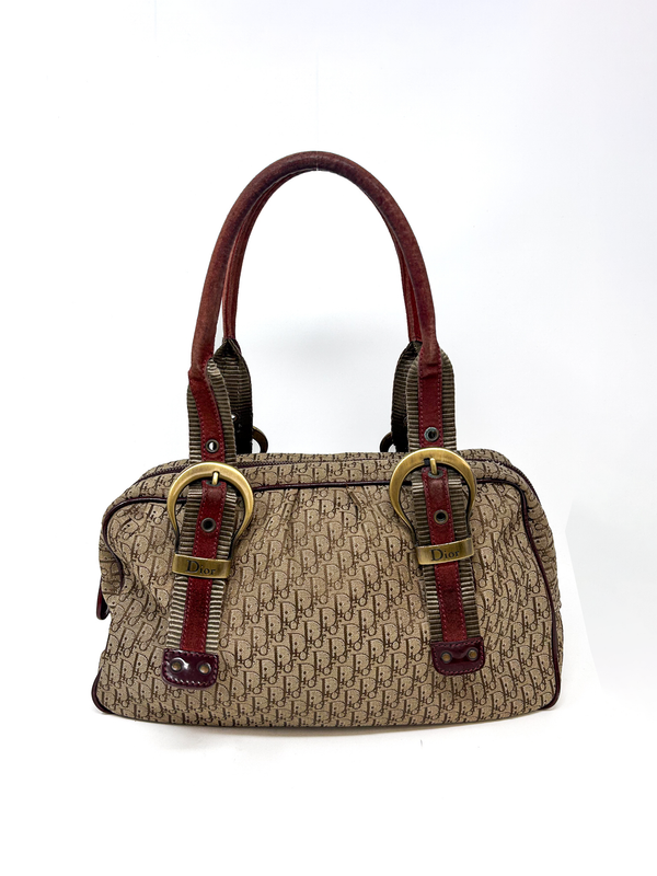 Christian Dior Trotter Canvas Satchel