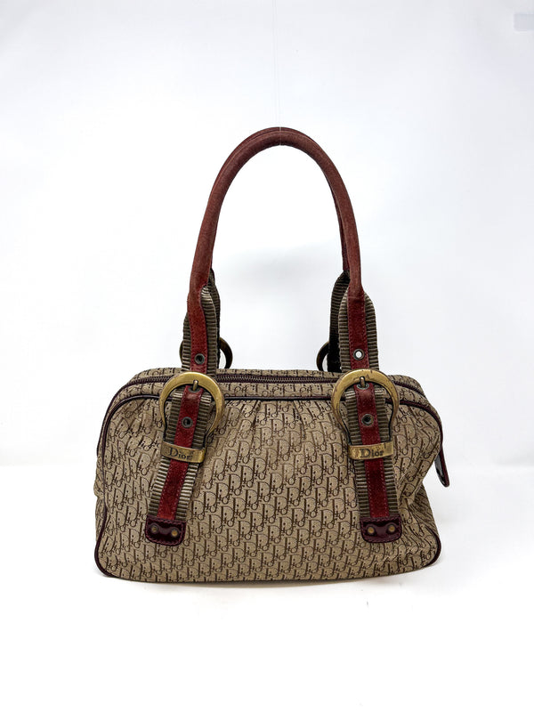 Christian Dior Trotter Canvas Satchel