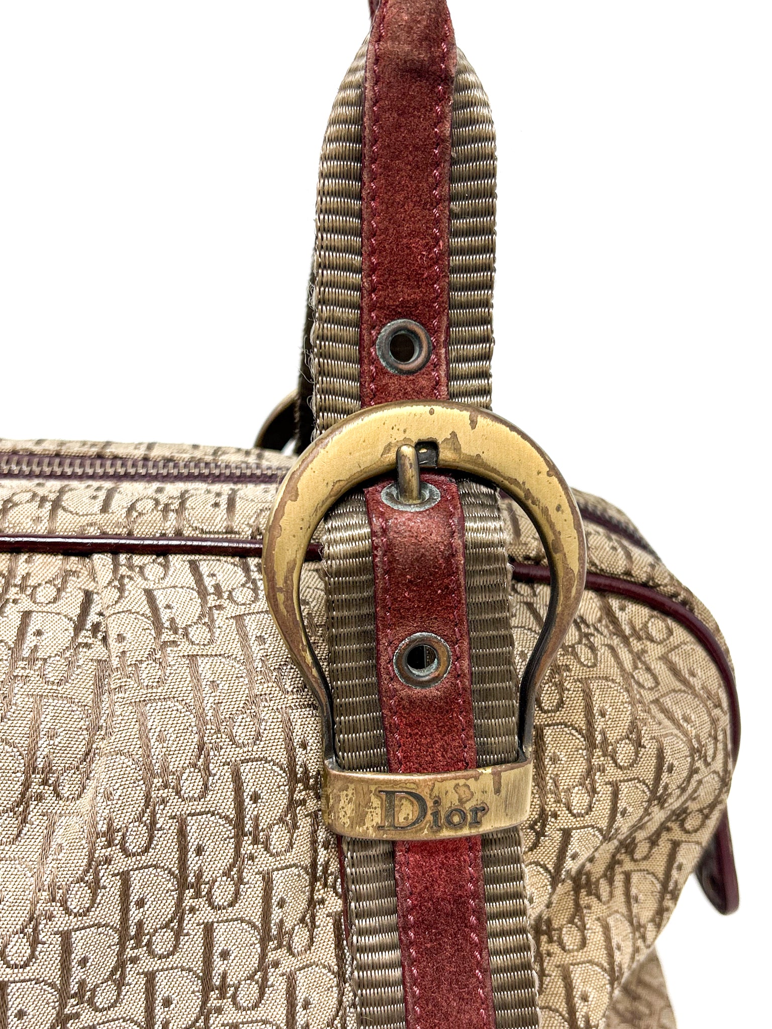 Christian Dior Trotter Canvas Satchel
