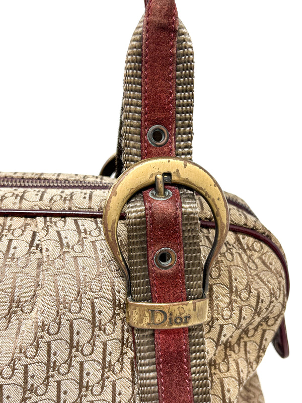 Christian Dior Trotter Canvas Satchel