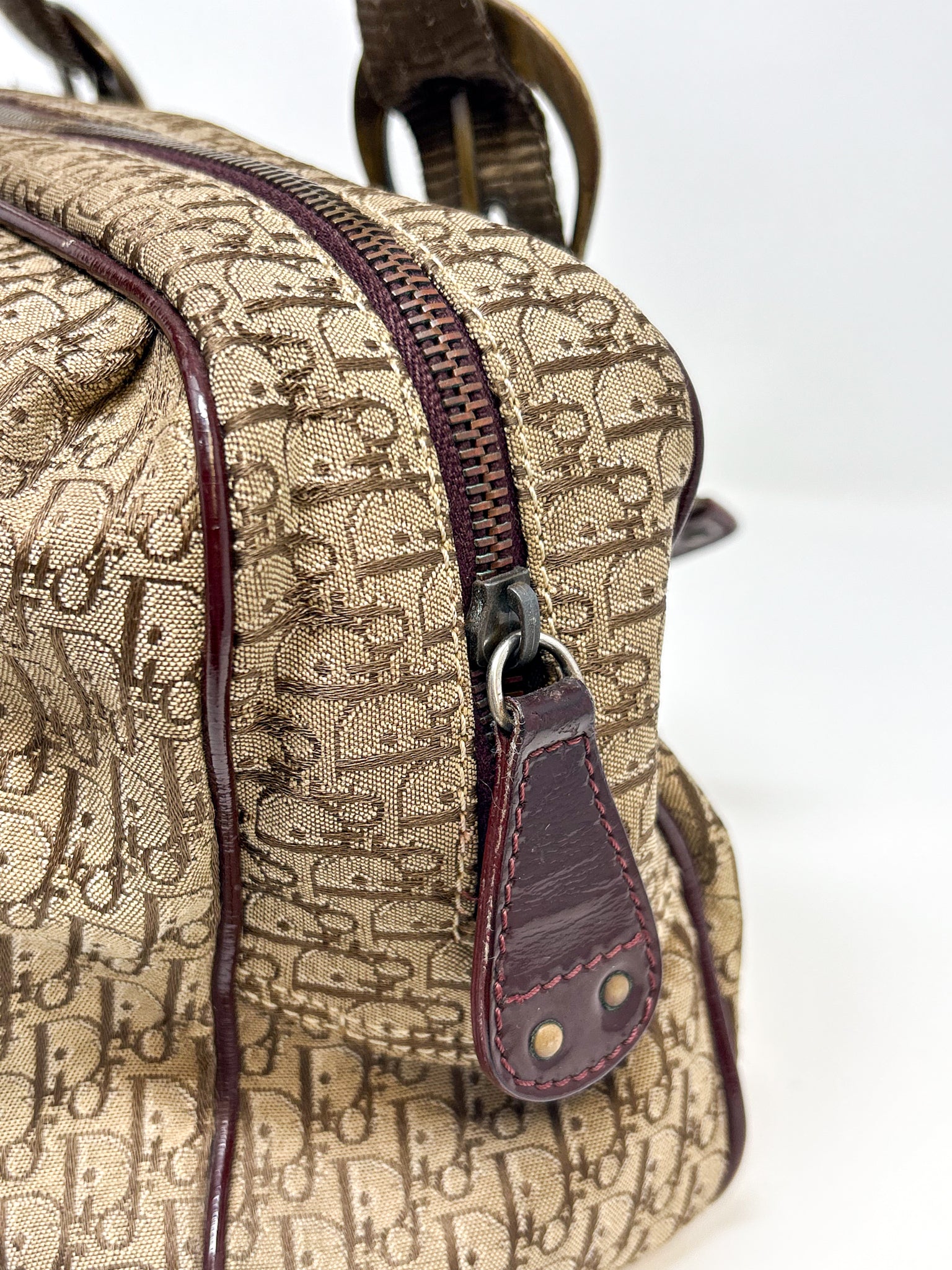 Christian Dior Trotter Canvas Satchel