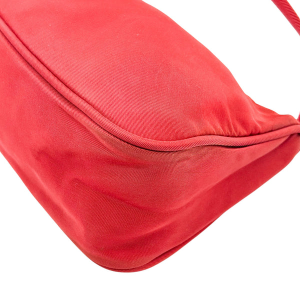 Prada Red Nylon Mini Shoulder Bag