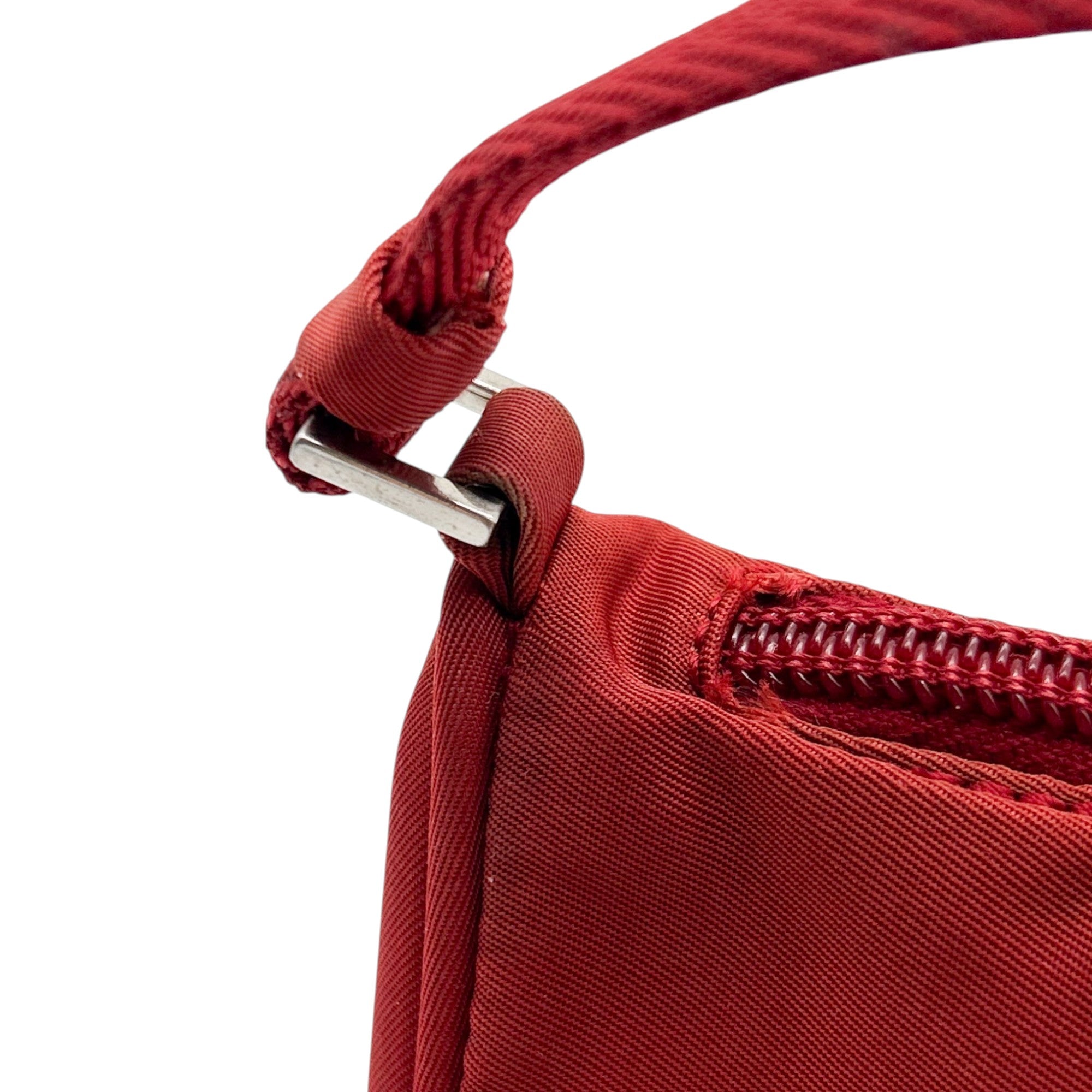 Prada Red Nylon Mini Shoulder Bag