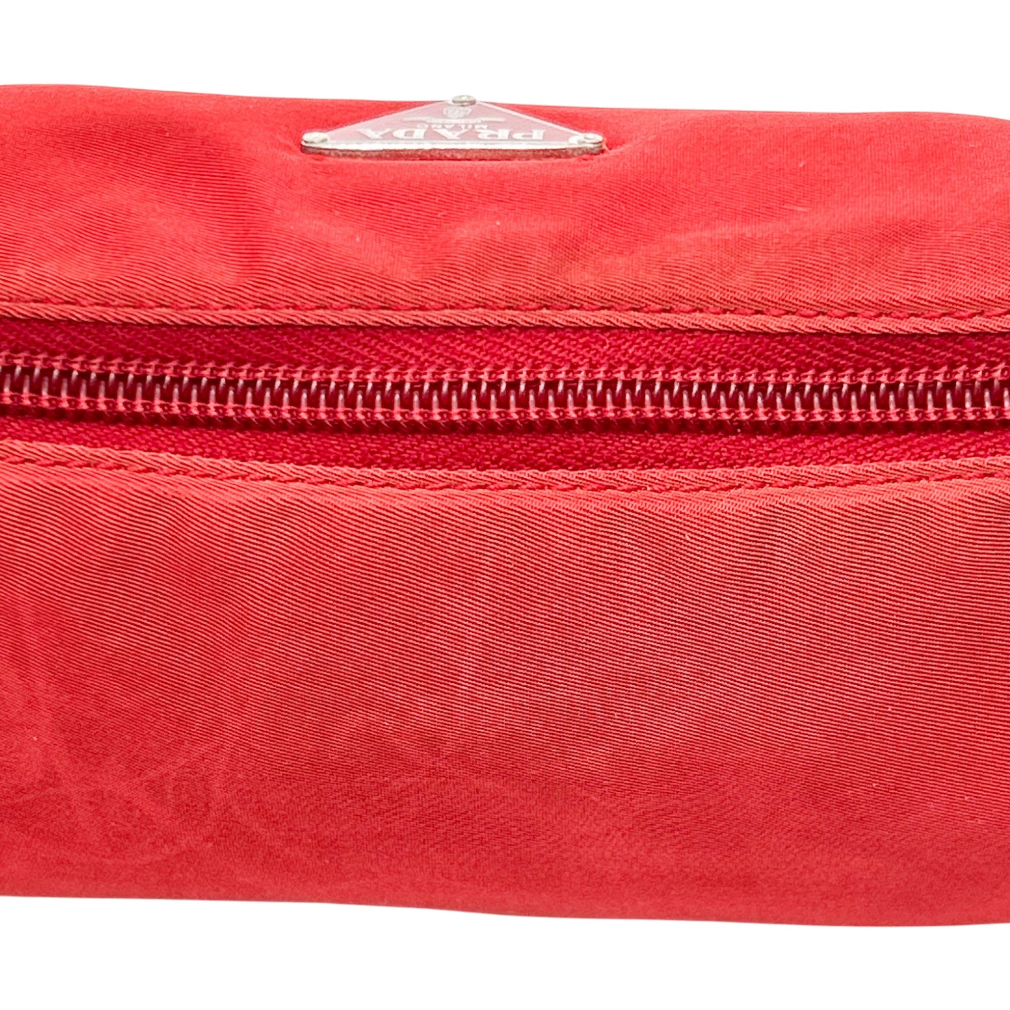 Prada Red Nylon Mini Shoulder Bag