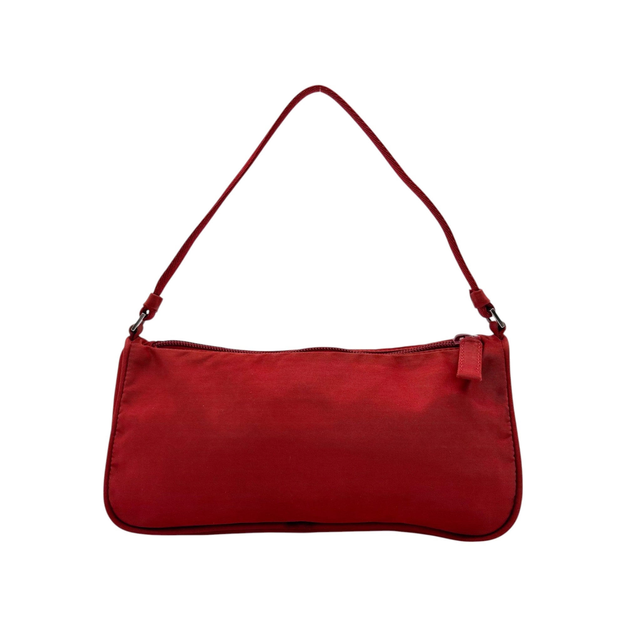 Prada Red Nylon Mini Shoulder Bag