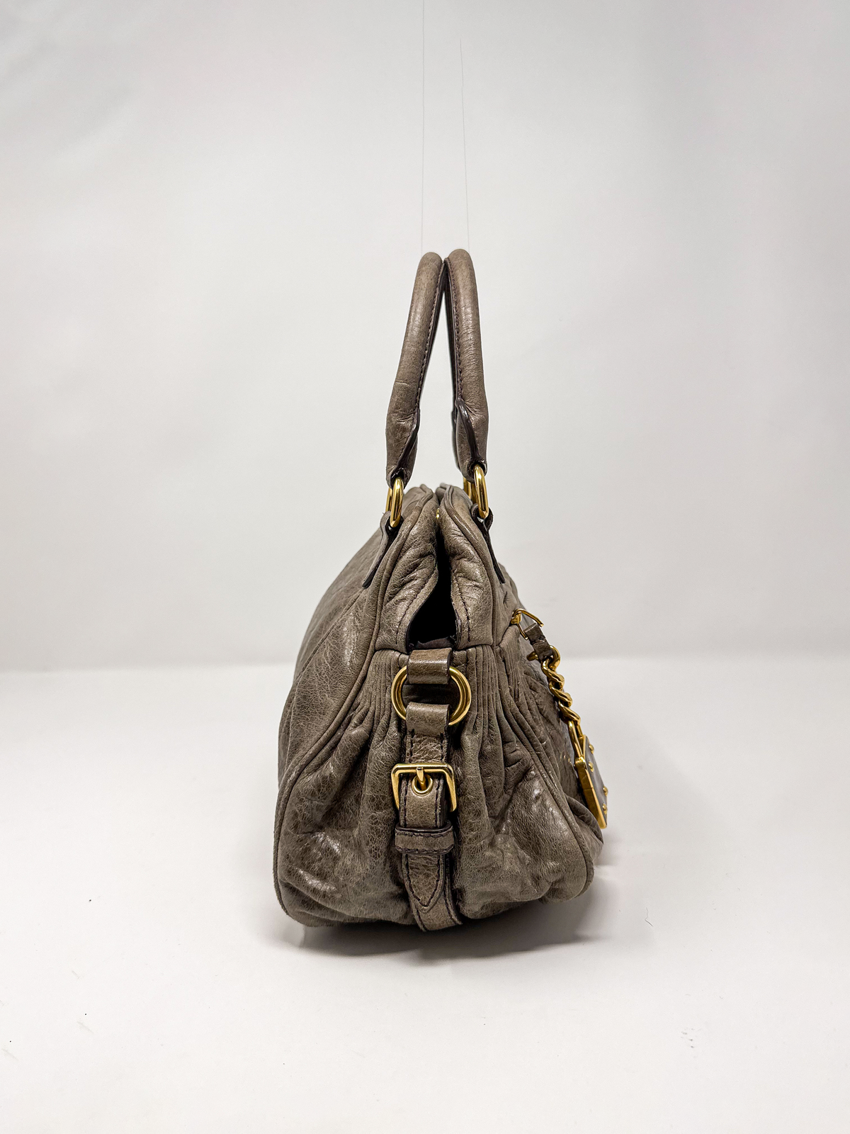 Miu Miu Nappa Charm Lily Handbag