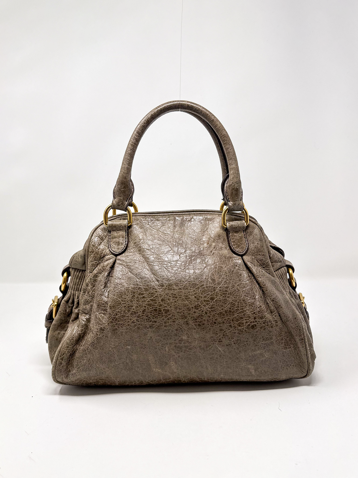 Miu Miu Nappa Charm Lily Handbag