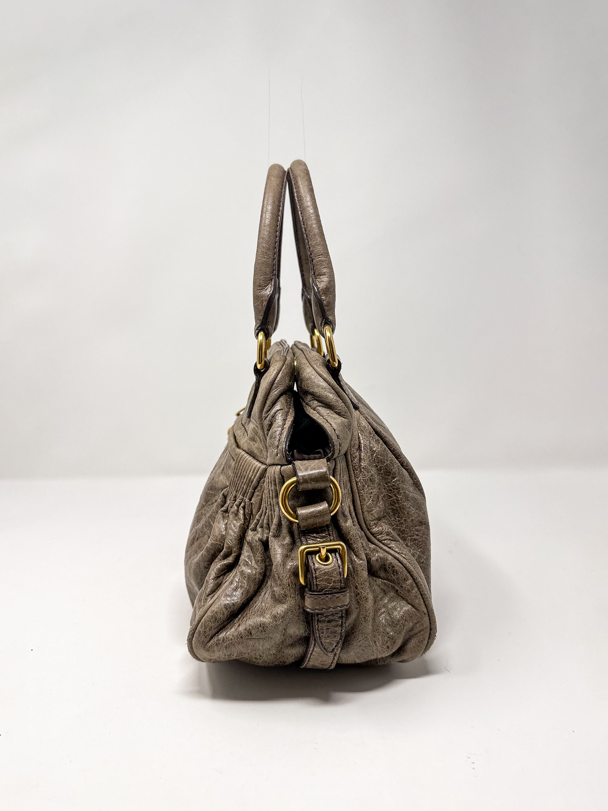 Miu Miu Nappa Charm Lily Handbag