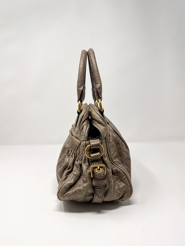 Miu Miu Nappa Charm Lily Handbag