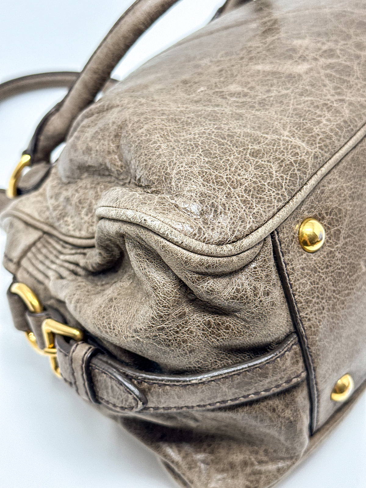 Miu Miu Nappa Charm Lily Handbag
