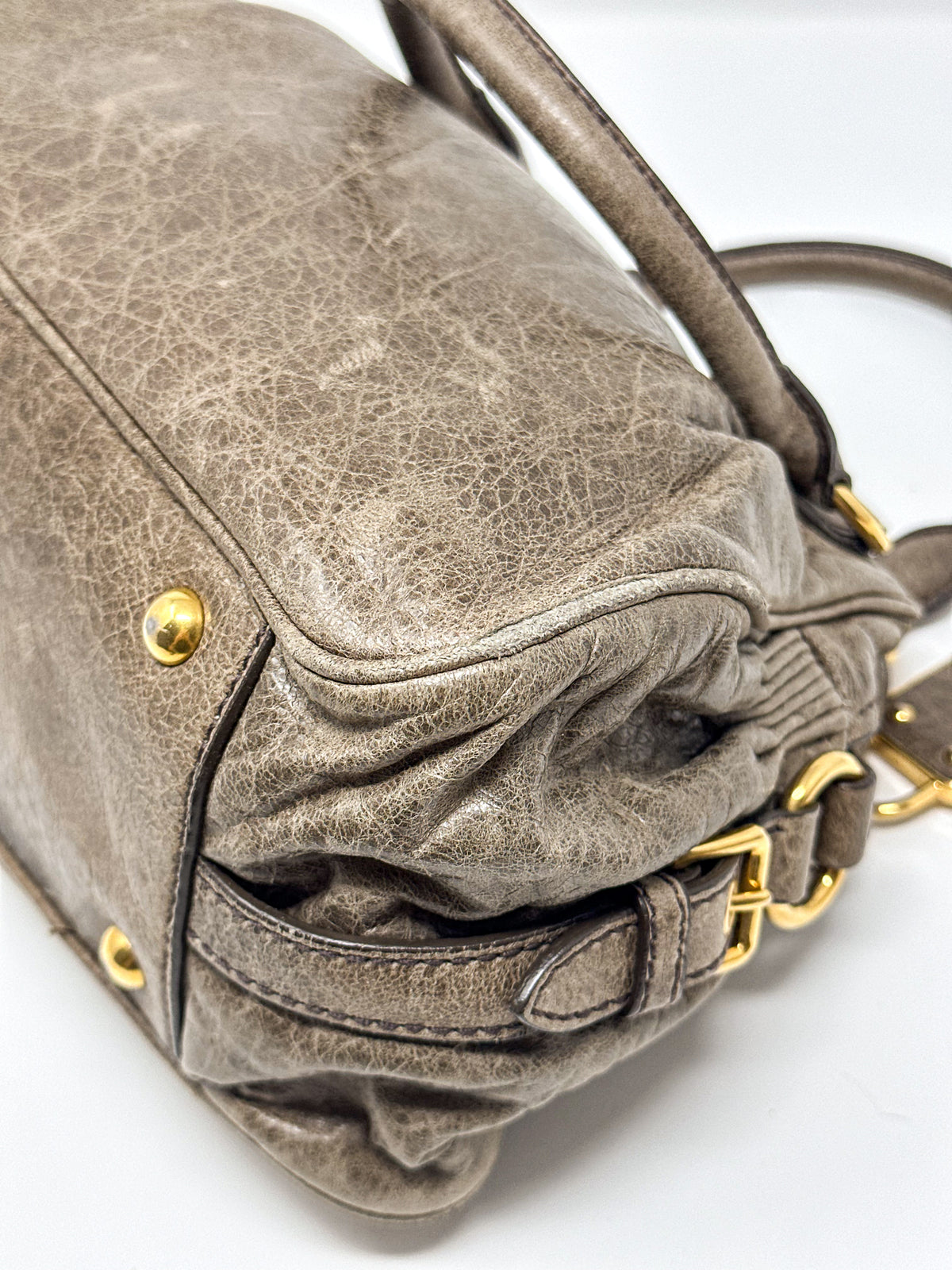 Miu Miu Nappa Charm Lily Handbag