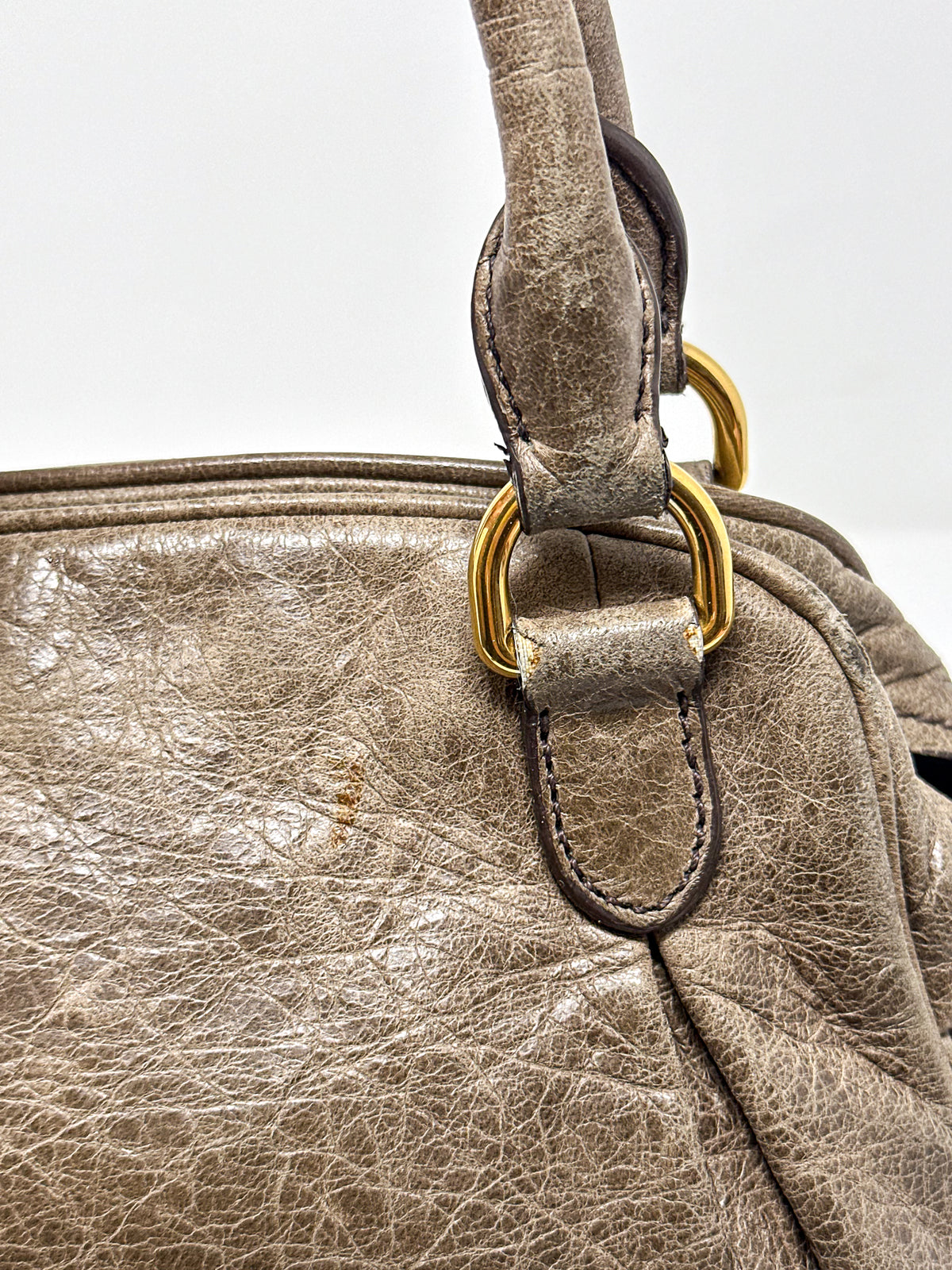 Miu Miu Nappa Charm Lily Handbag