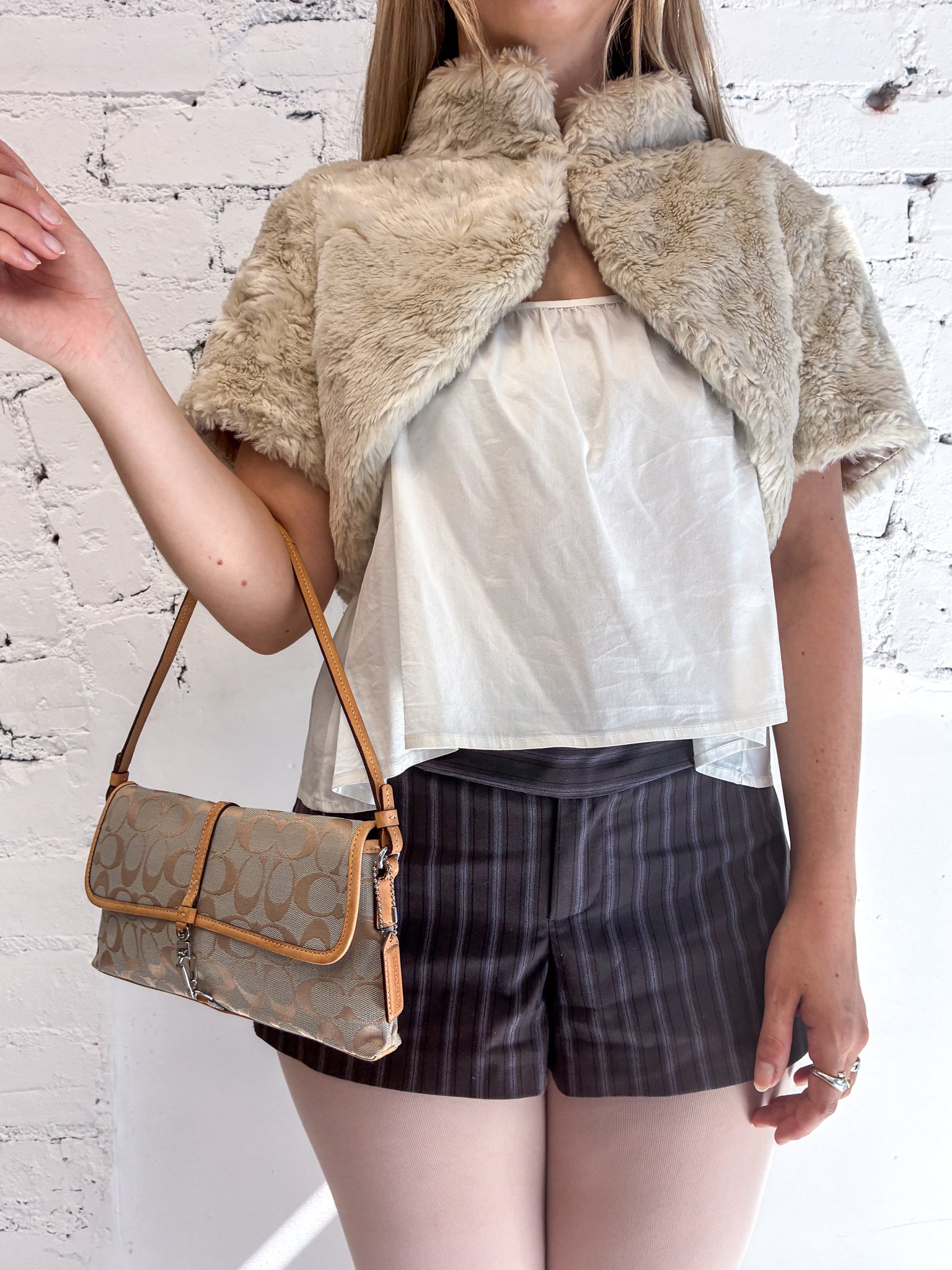 Coach Canvas Shoulder Bag