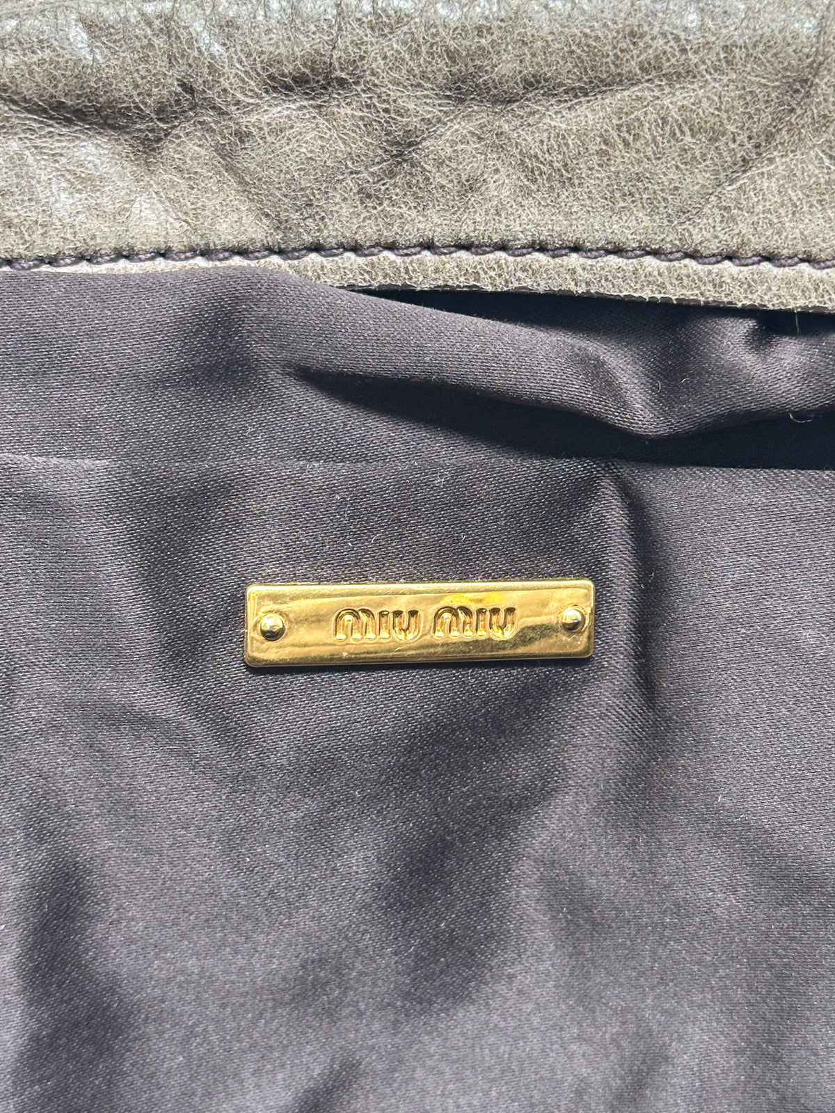 Miu Miu Nappa Charm Lily Handbag