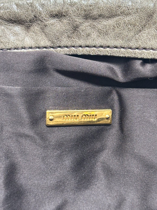 Miu Miu Nappa Charm Lily Handbag