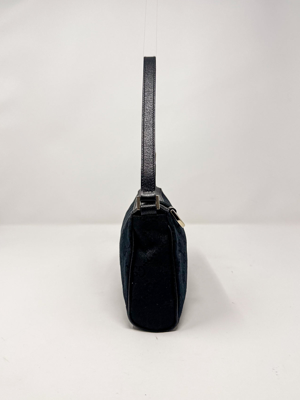 Gucci Black GG Canvas Abbey D-Ring Pochette