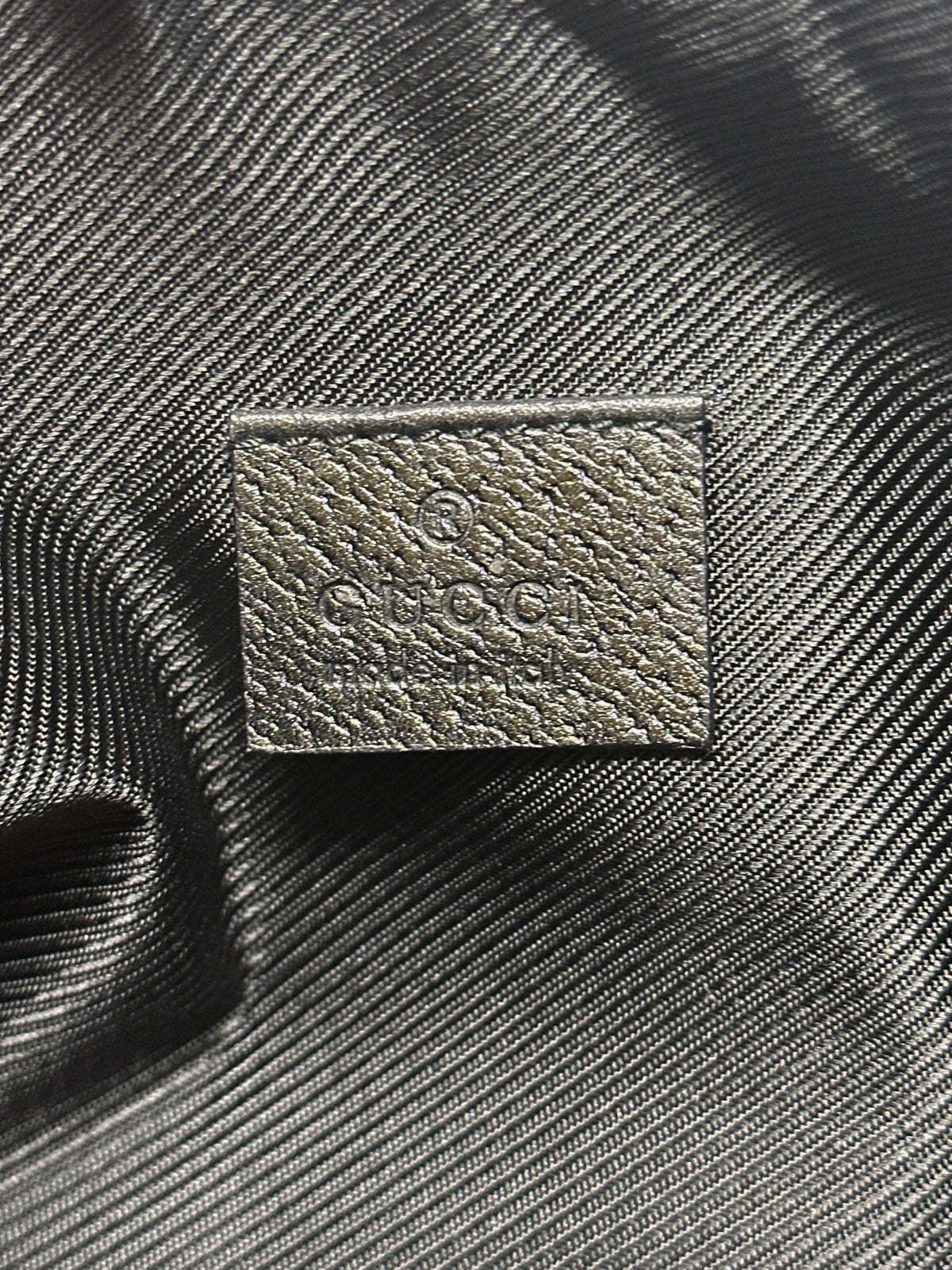 Gucci Black GG Canvas Abbey D-Ring Pochette