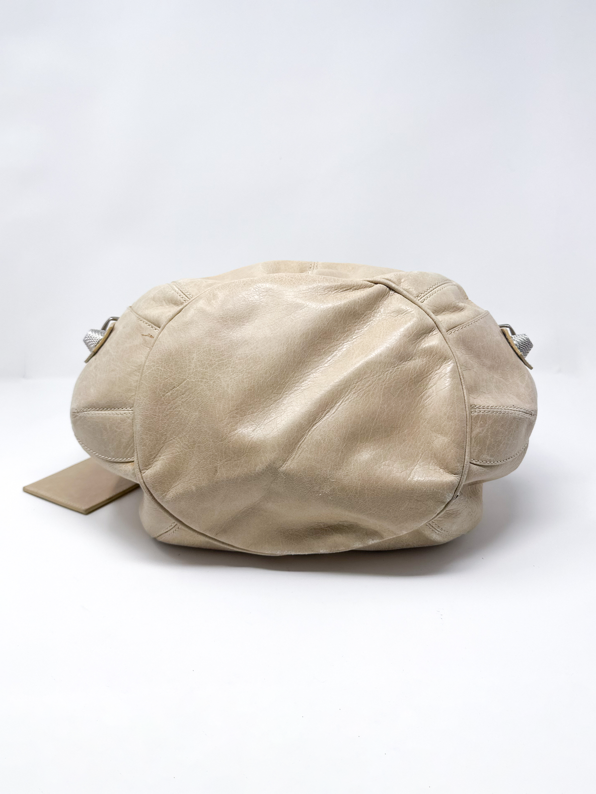 Balenciaga Pompon Bucket Hobo Bag