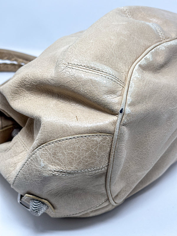 Balenciaga Pompon Bucket Hobo Bag