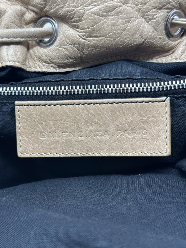 Balenciaga Pompon Bucket Hobo Bag
