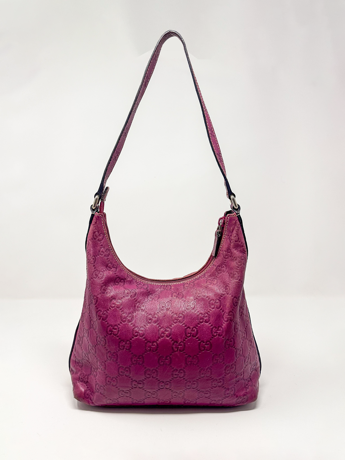 Gucci Guccissima Leather Hobo Shoulder Bag