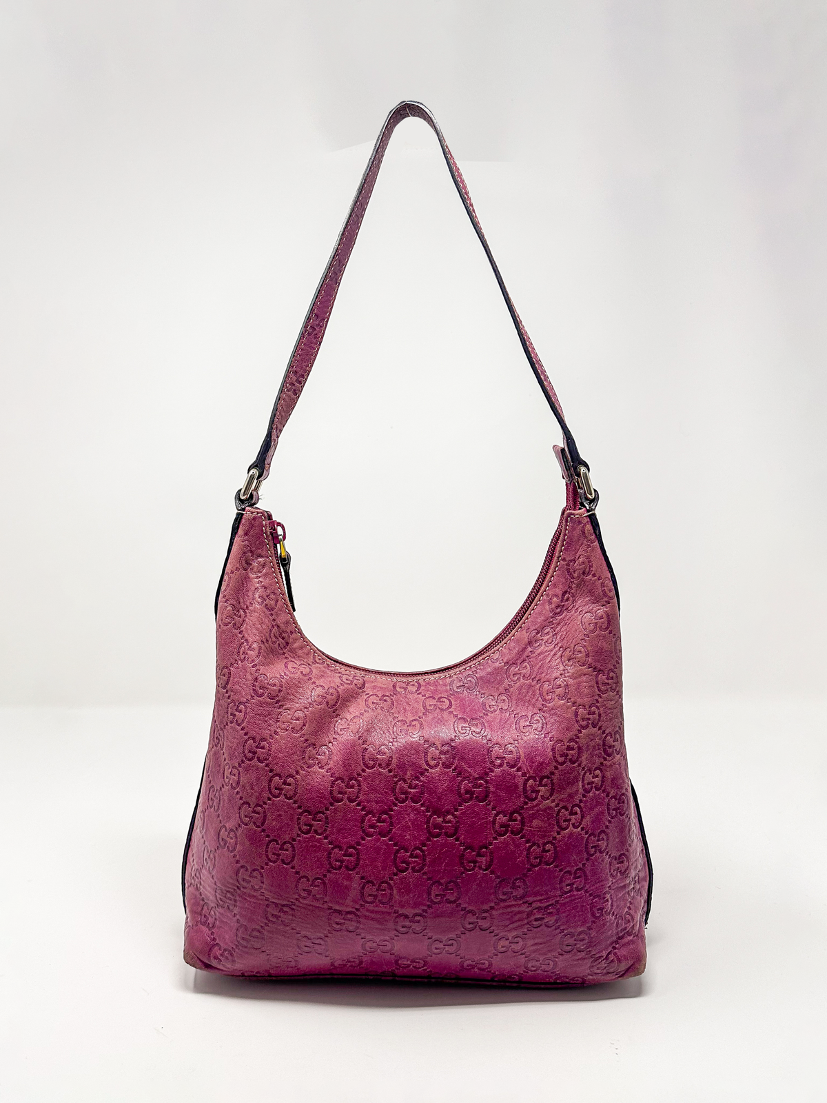 Gucci Guccissima Leather Hobo Shoulder Bag