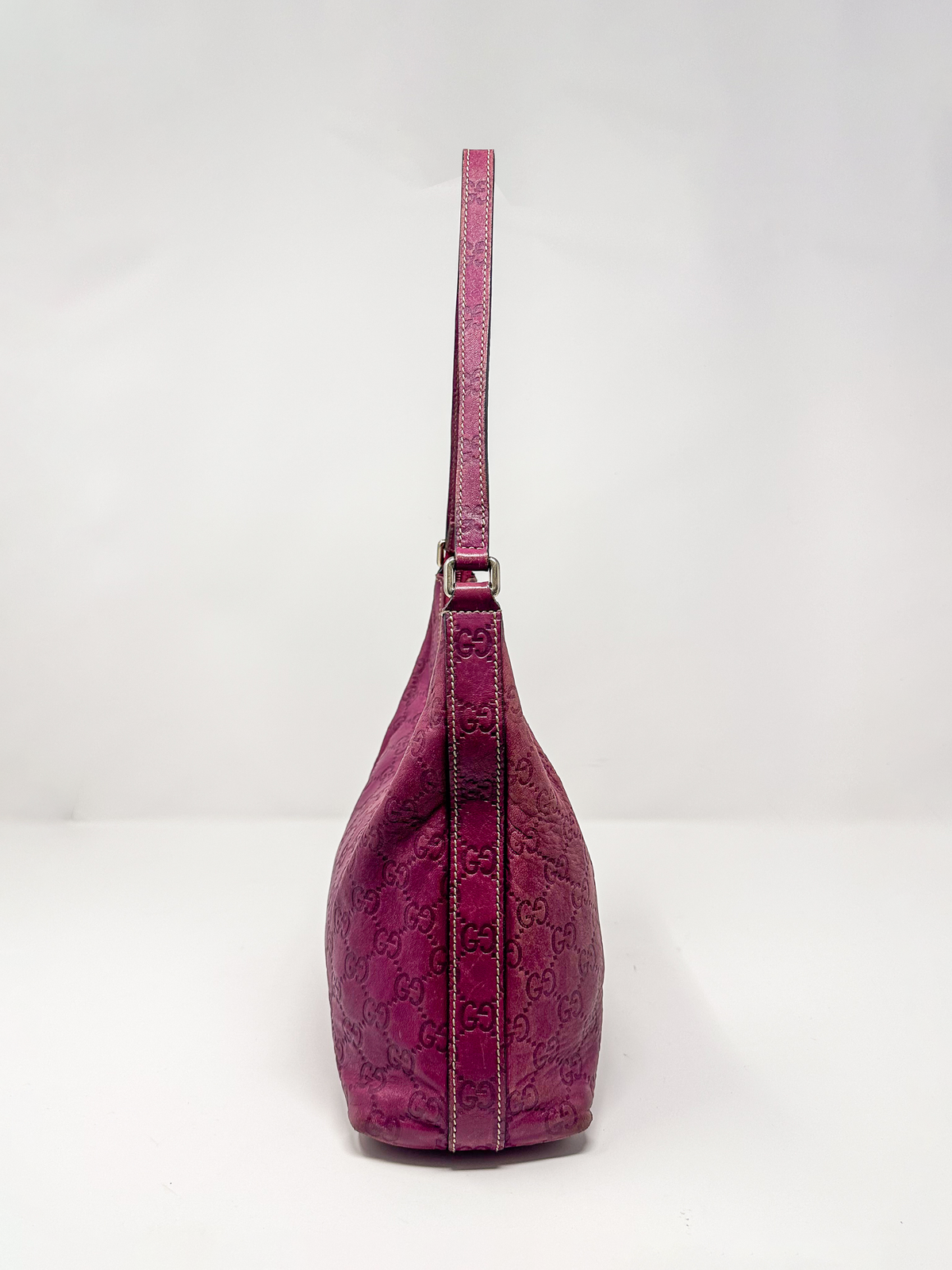 Gucci Guccissima Leather Hobo Shoulder Bag