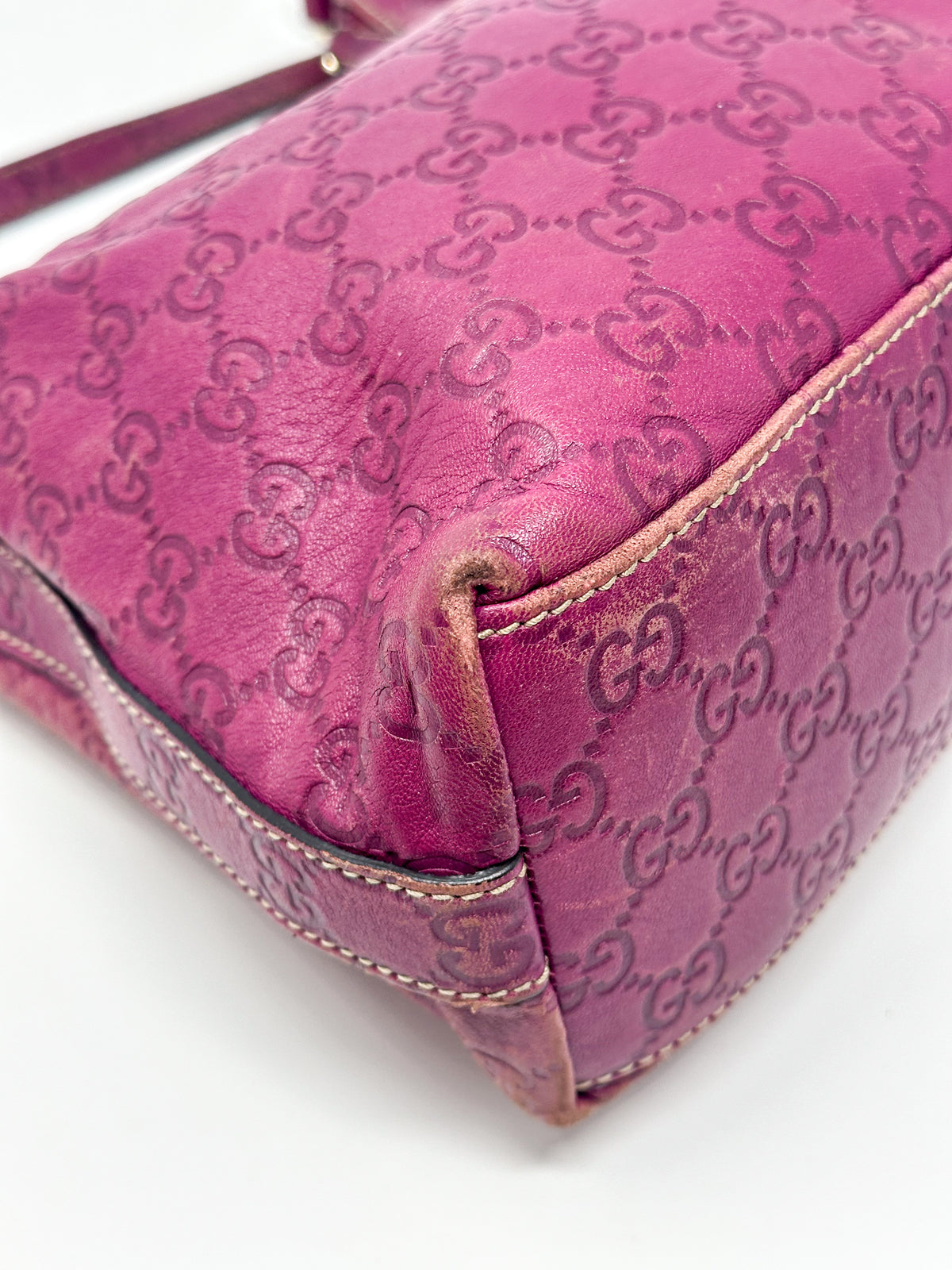 Gucci Guccissima Leather Hobo Shoulder Bag