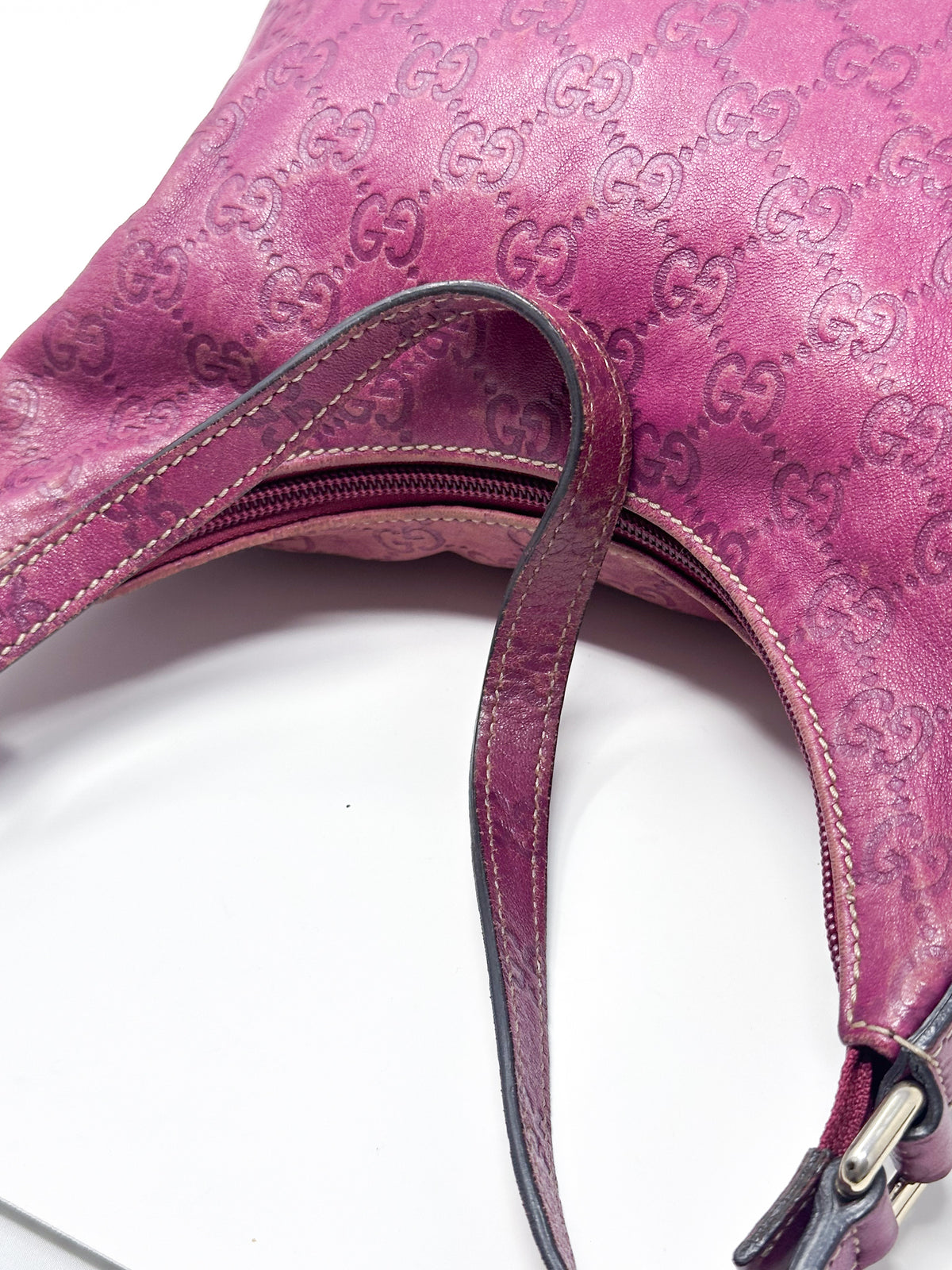 Gucci Guccissima Leather Hobo Shoulder Bag