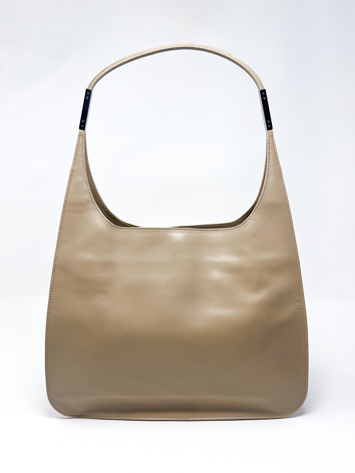 Gucci Tom Ford Beige Leather Large Hobo Shoulder Bag