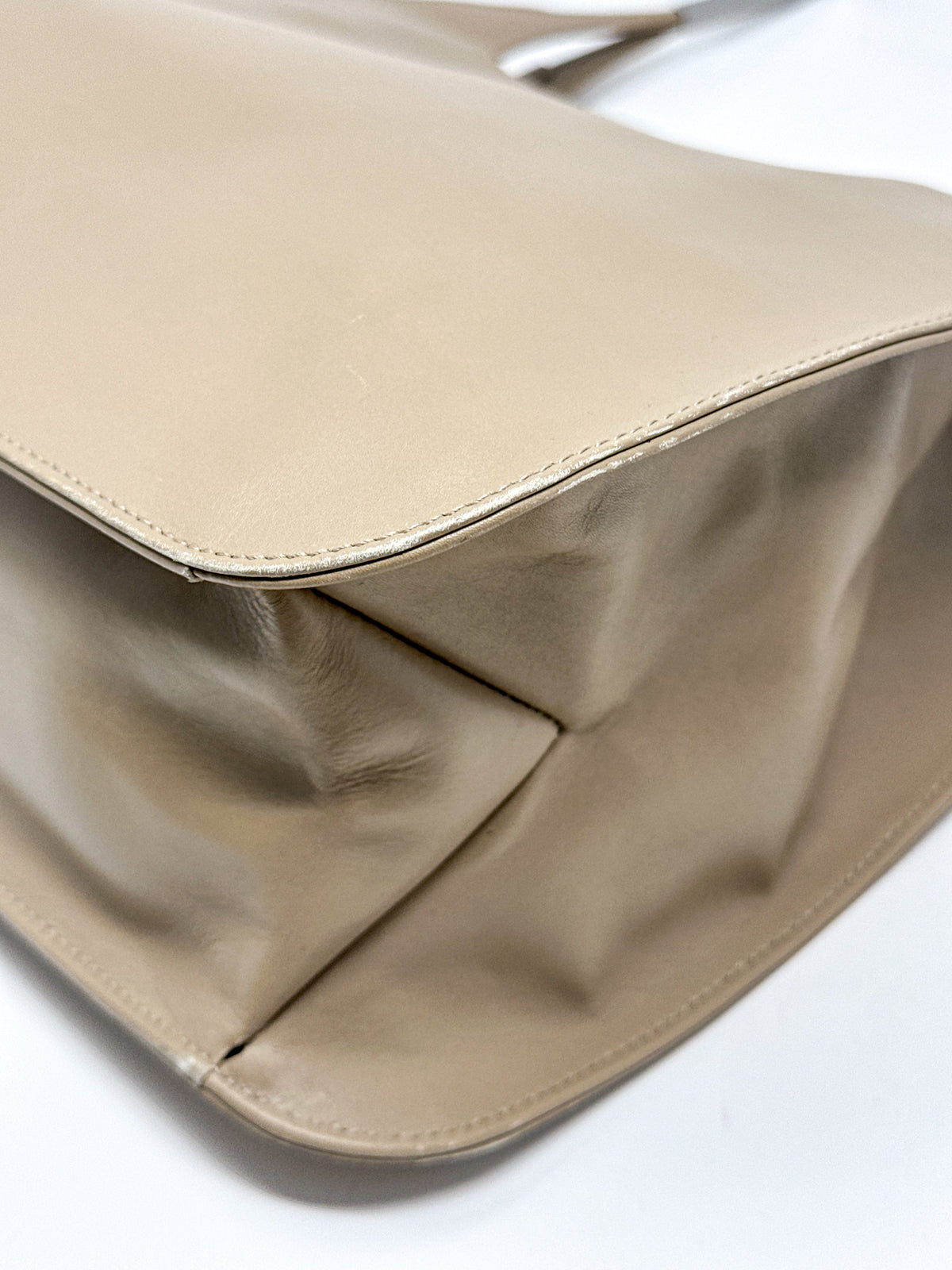 Gucci Tom Ford Beige Leather Large Hobo Shoulder Bag