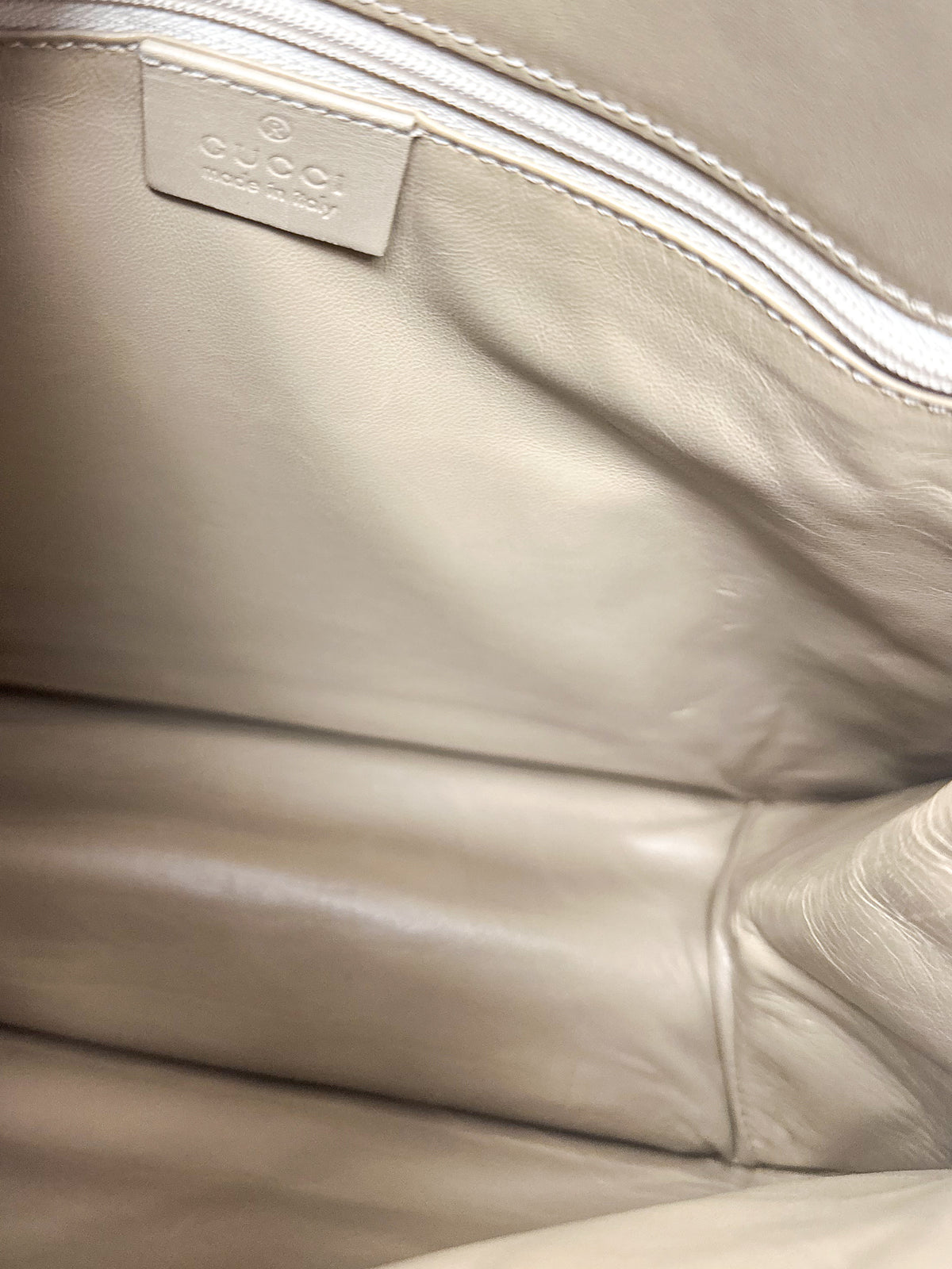 Gucci Tom Ford Beige Leather Large Hobo Shoulder Bag