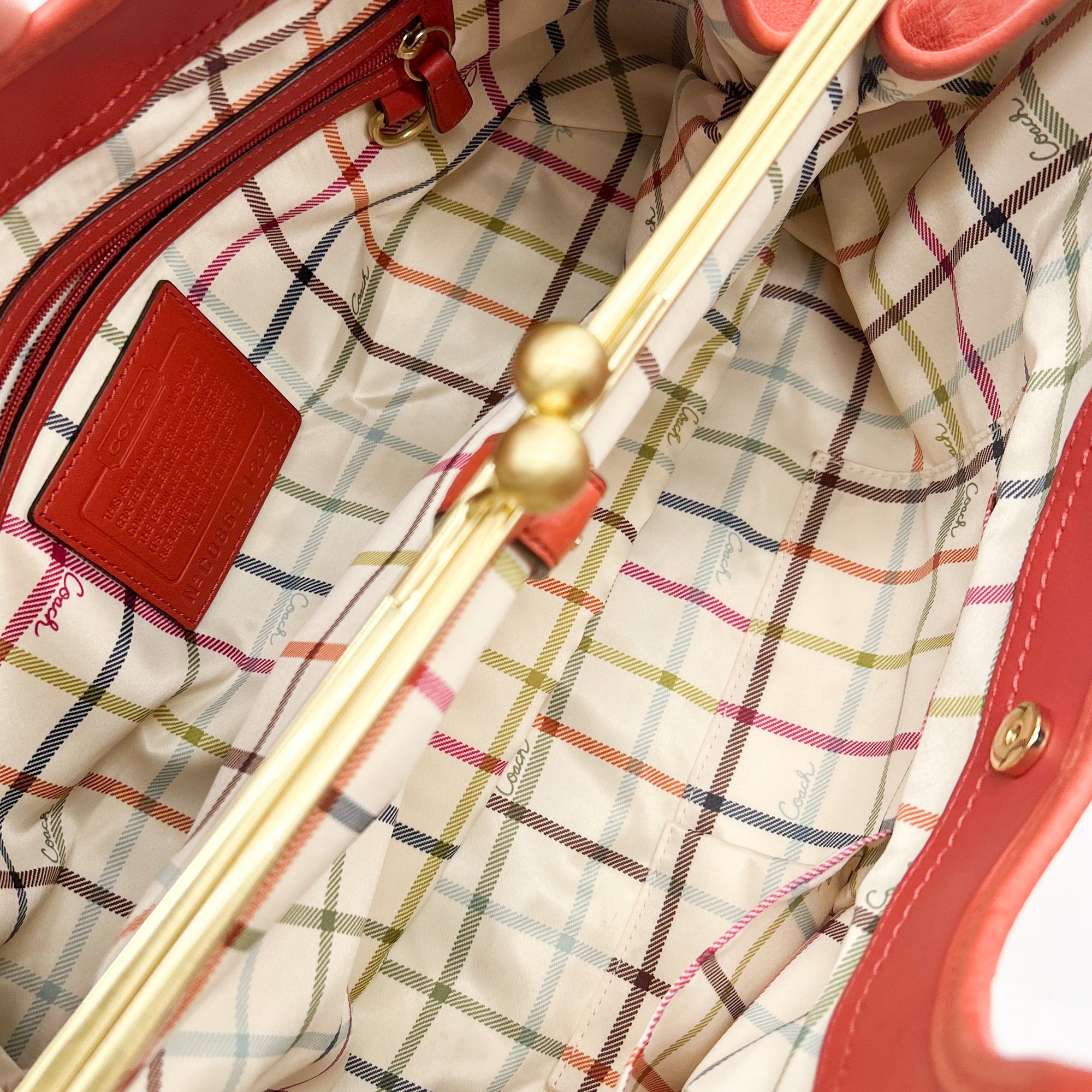 Coach Legacy Leather Pleated Shoulder Bag